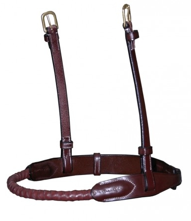 Dy'on D Collection Leather Covered Rope Noseband
