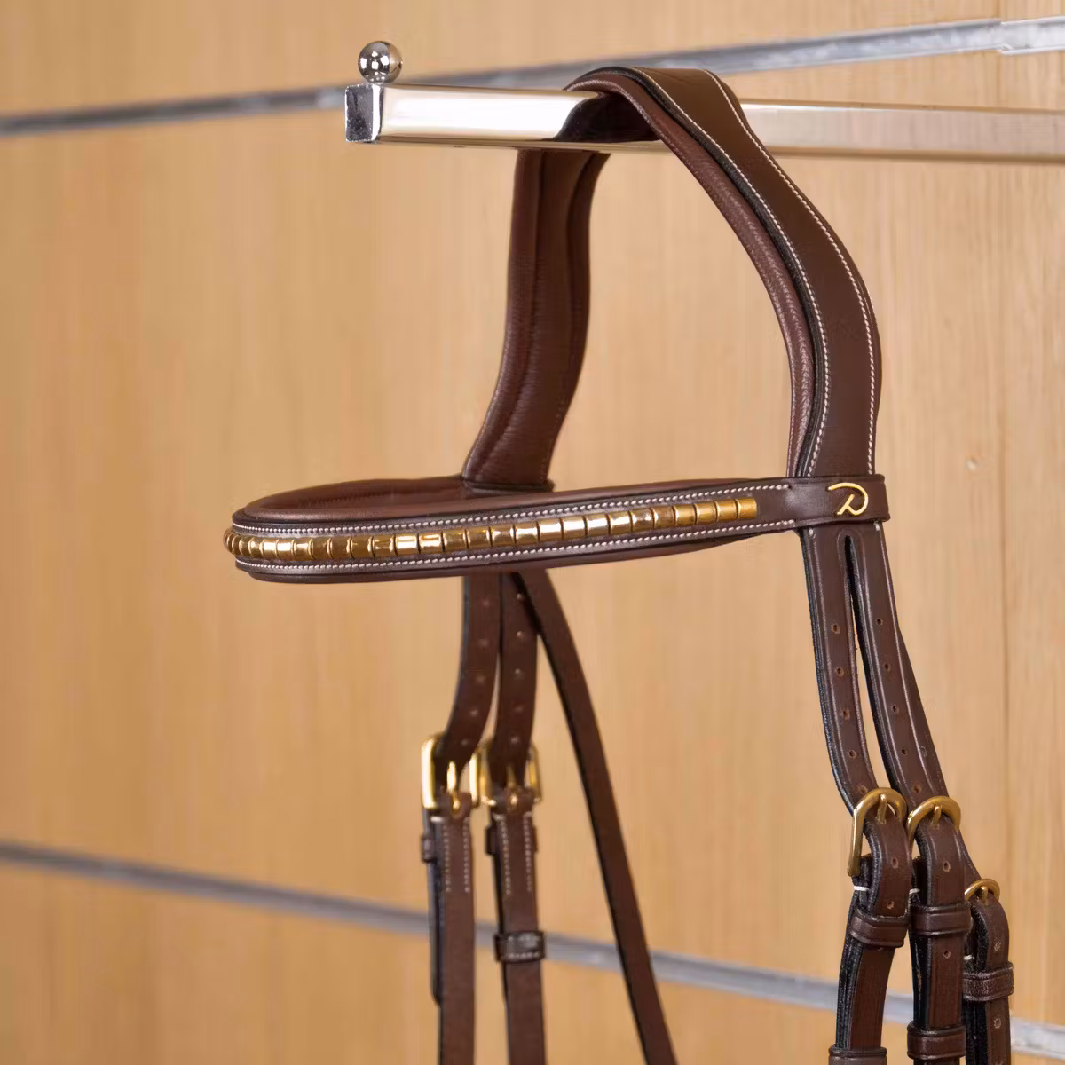 Dy'on D Collection Brass Clincher Straight Browband