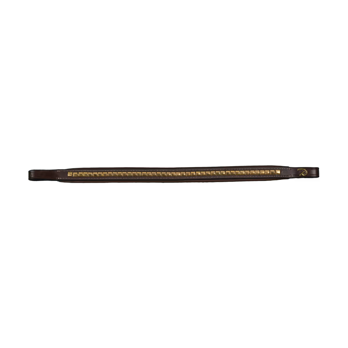 Dy'on D Collection Brass Clincher Straight Browband - Image 3