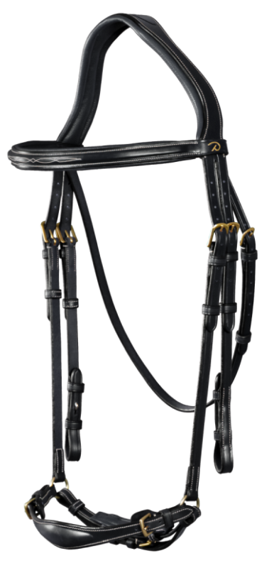 Dy'on D Collection Adjustable Drop Noseband Bridle - Image 4