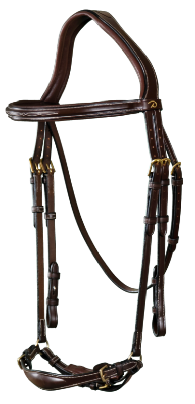 Dy'on D Collection Adjustable Drop Noseband Bridle - Image 3