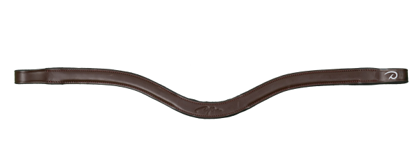 Dy'on New English Collection Flat Leather V Shaped Browband - Image 2
