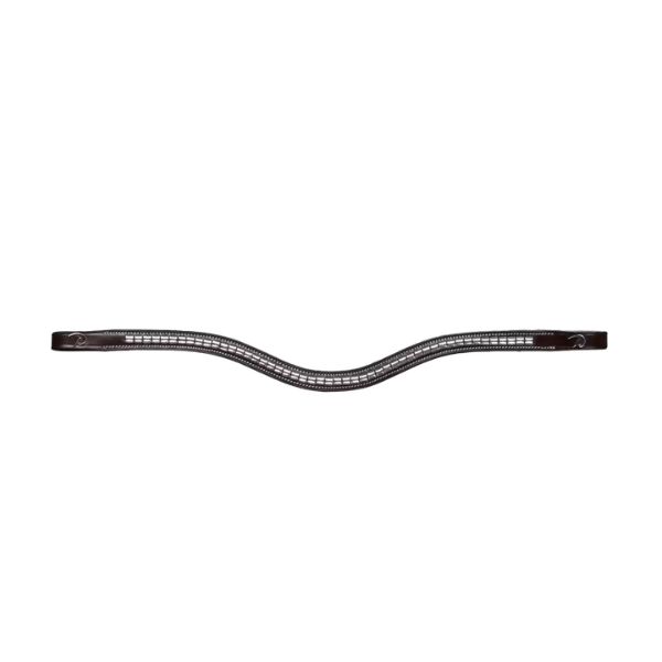 Dy'on US Jumping Collection Silver Clincher V-Shaped Browband - Image 3