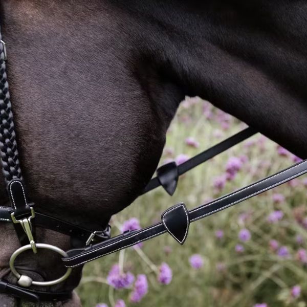 Dy'on Working Collection 1/2 Soft Leather reins 8 Integrated Stoppers - Image 3