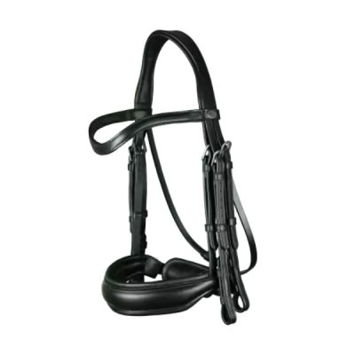 Dy'on Working Collection Matte Large Crank Noseband Double Bridle