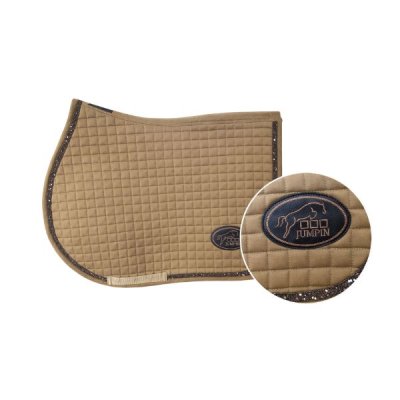 Jumpin Saddle Pad – Coffee/ Chocolate glitter